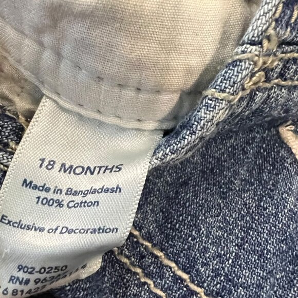 Osh Kosh 18 Months Vestbak Jumper Dress Colorful Embroidery - Picture 7 of 7